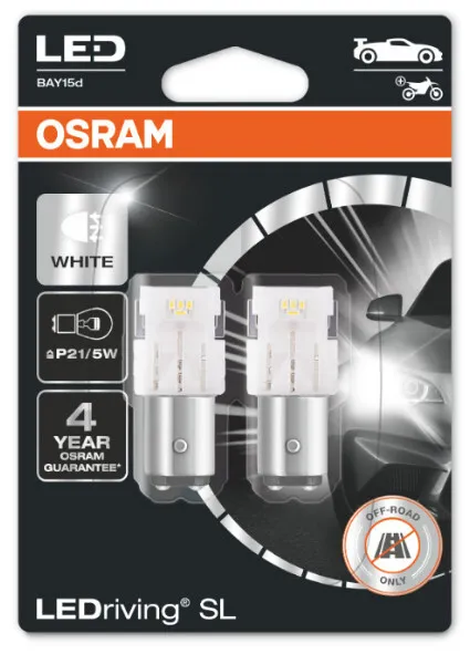 фото Лампа p21/5w 12v 2,0w ledriving, 2шт. блистер osram