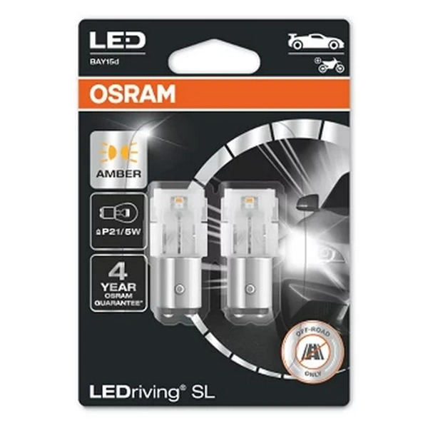 фото Лампа p21/5w 12v 1,3w ledriving, 2шт. блистер osram