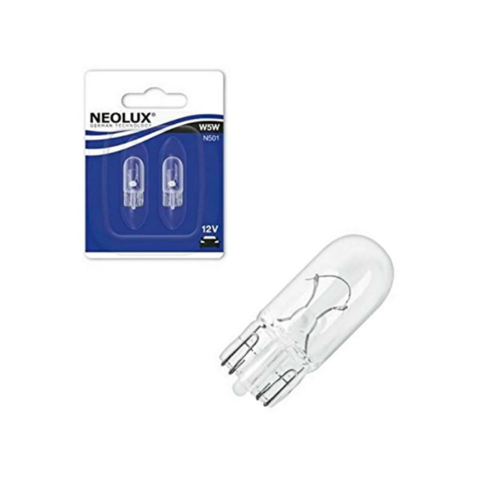 фото Лампа neolux w5w n501 5w 12v w2.1x9.5d 5xfs10 osram