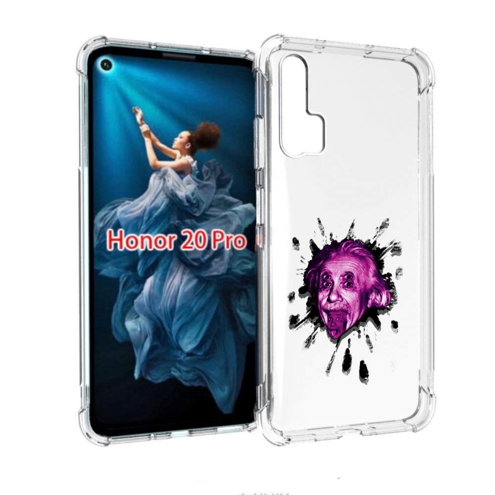 

Чехол бампер MyPads Эйнштейн для Honor 20 Pro противоударный, Прозрачный, Tocco