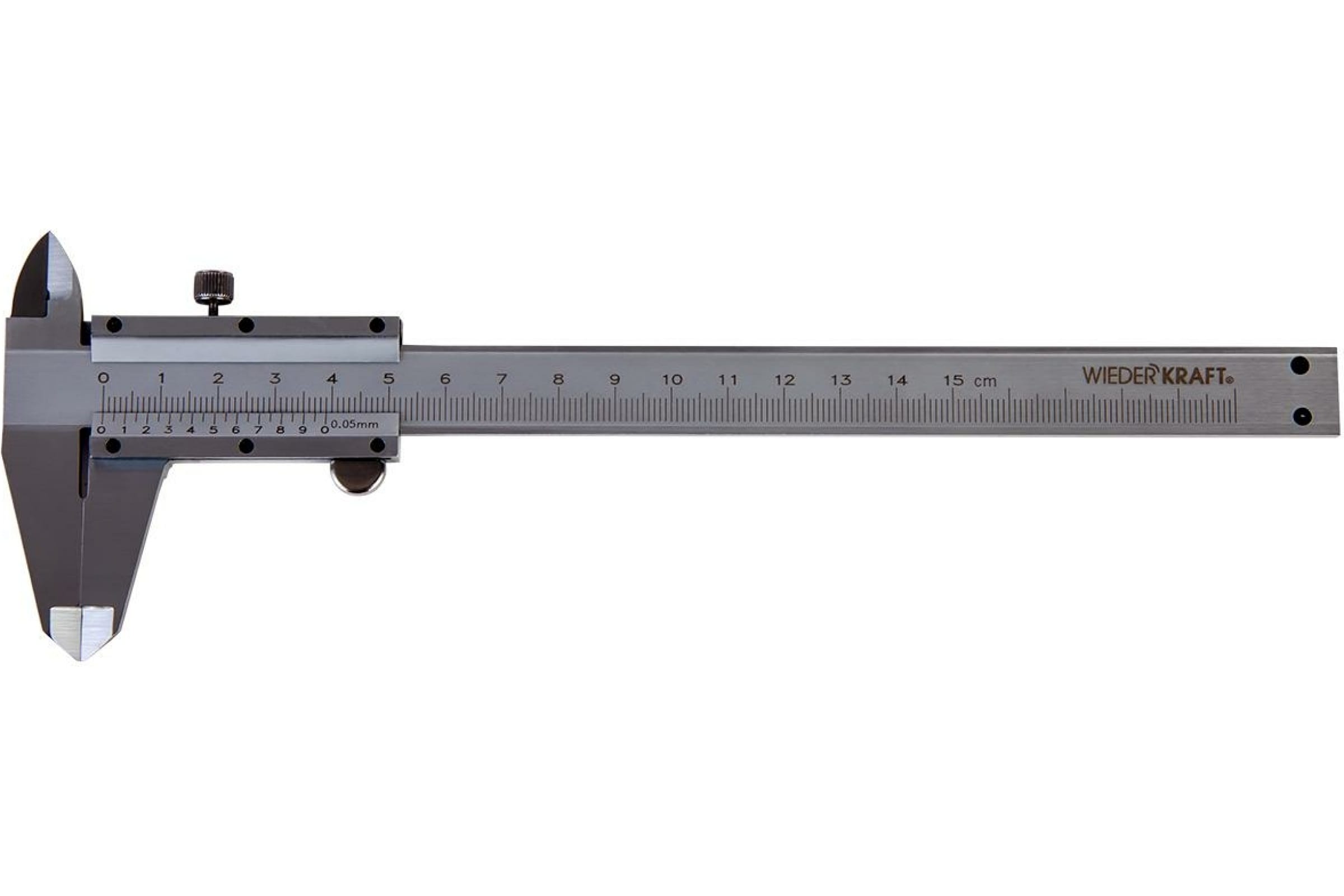 Штангенциркуль WIEDERKRAFT нониусный, 150 мм, 0.05 мм, тип I, ГОСТ 166-89, со сборной рамк