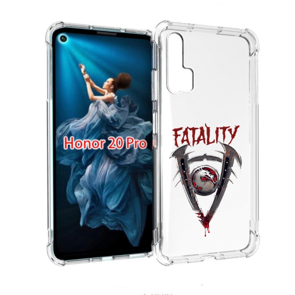 

Чехол бампер MyPads Фаталити мужской для Honor 20 Pro противоуда, Прозрачный, Tocco