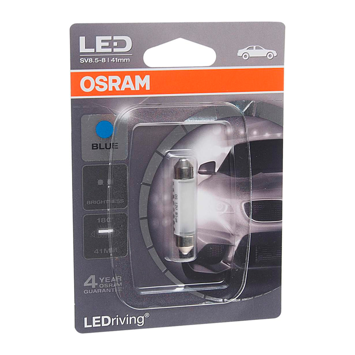 фото Лампа c5w (36 mm) 12v 0,6w ledriving, 1шт. блистер osram