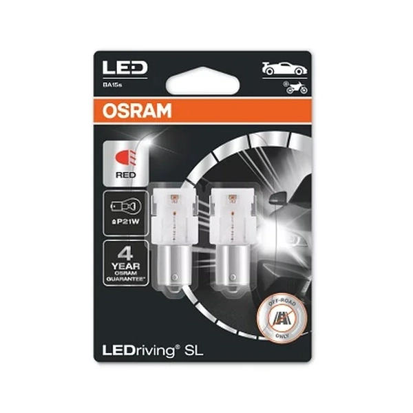 фото Лампа p21w 12v 1,9w ledriving, 2шт. блистер osram 7506drp02b