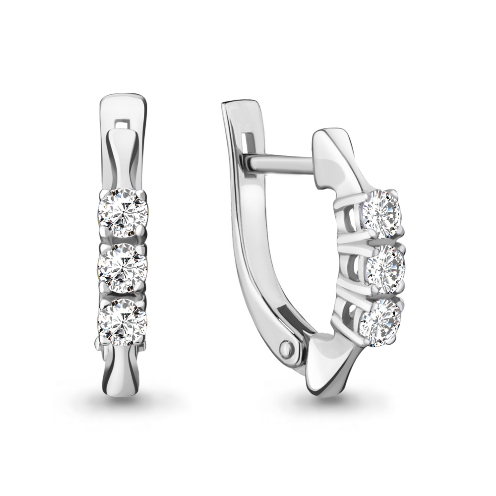 

Серьги из белого золота с бриллиантом Aquamarine Aquamarine 940062_585_бз, 940062_585_бз