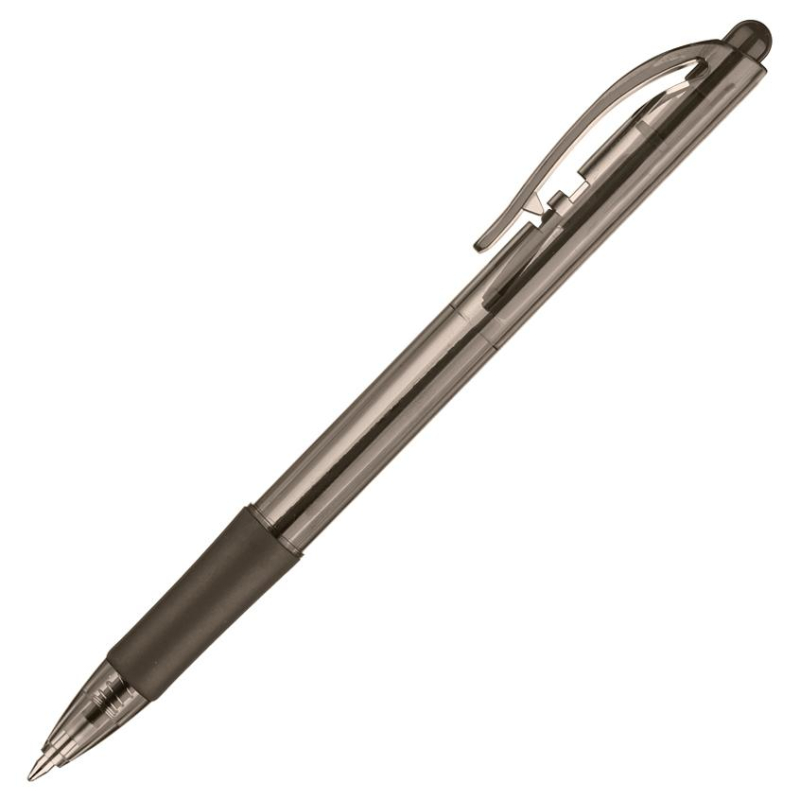 Ручка шариковая автоматическая PENTEL BK417-А рез.манж.черн ст. 0,3мм