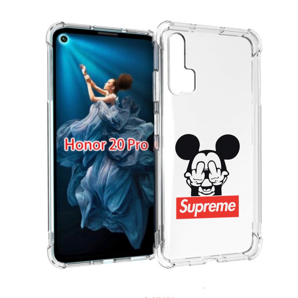 

Чехол бампер MyPads Супримовский-Микки-маус для Honor 20 Pro про, Прозрачный, Tocco