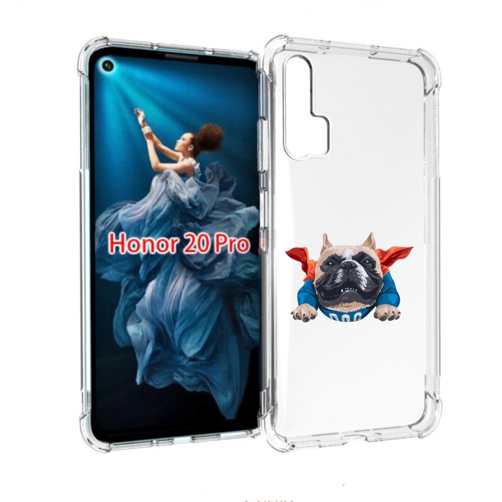 

Чехол бампер MyPads Супер-Дог для Honor 20 Pro противоударный, Прозрачный, Tocco