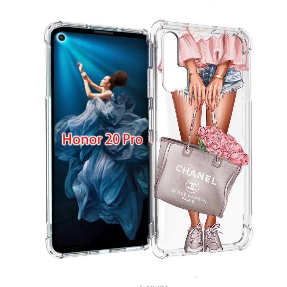 

Чехол бампер MyPads Сумка-с-цветами женский для Honor 20 Pro про, Прозрачный, Tocco