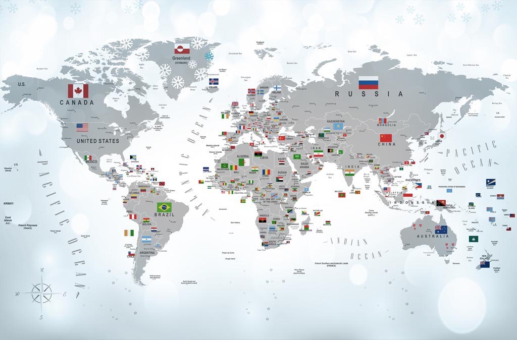 

Фотообои бесшовные Карта на английском языкеВ280смхШ426 см, Master Fresok, Карта на английском языке