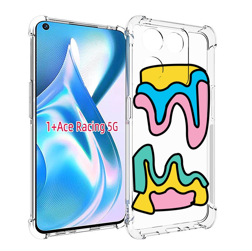 

Чехол Mypads Вытекающая-Абстракция Для Oneplus Ace Racing, Прозрачный, Tocco