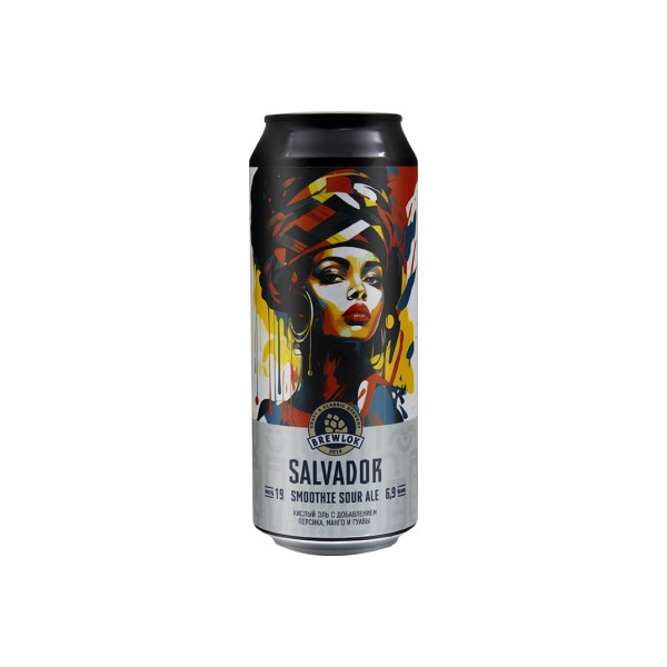 

Пивной напиток Brewlok Salvador 0,5 л, Светлое, ТН-00004006