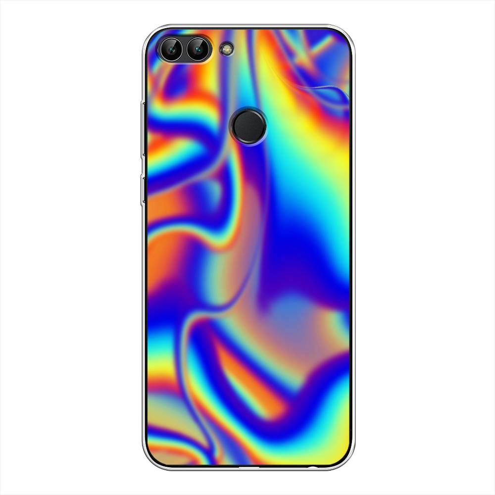 

Чехол для Huawei Y9 2018 "Яркая голограмма", Разноцветный, 64950-3