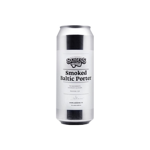 

Пивной напиток Salden's Smoked Baltic Porter темное 0,5 л, ТН-00003995