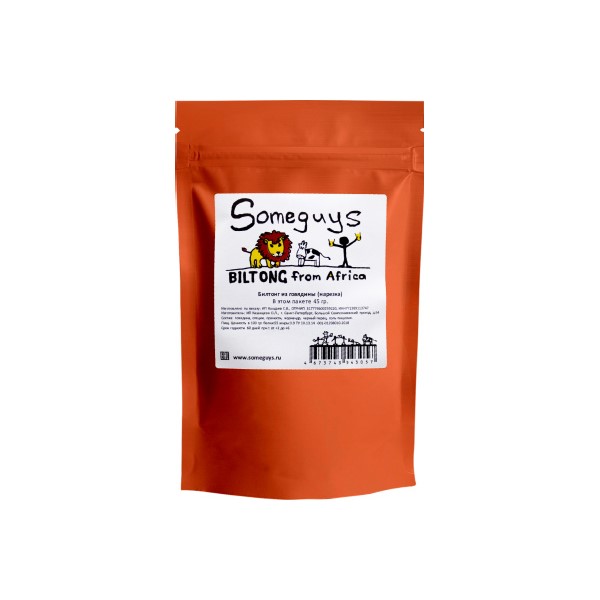 

Бастурма Someguys BILTONG from Africa из говядины 45 г, ТН-00003969
