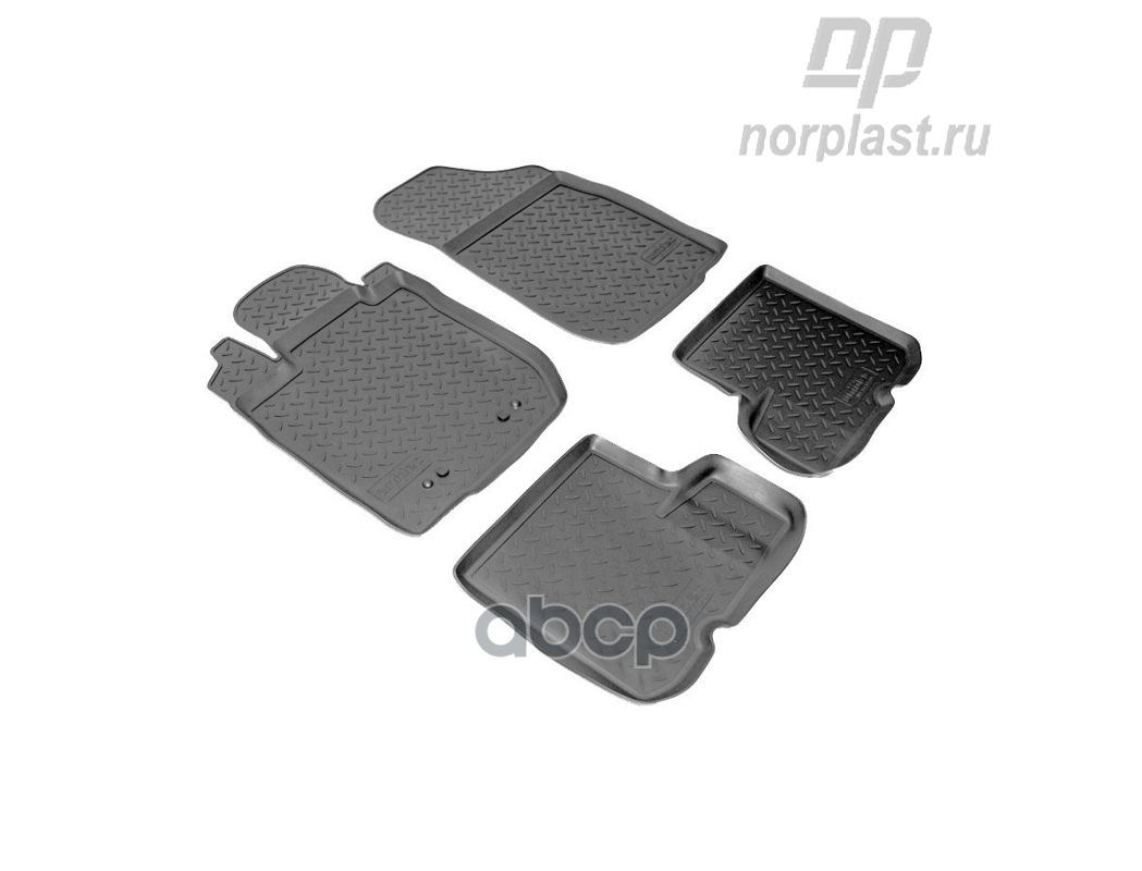 

Коврики Салон. Renault Sandero (2009) Черн Полиурет Компл NORPLAST арт. npl-po-69-60, NPLPO6960