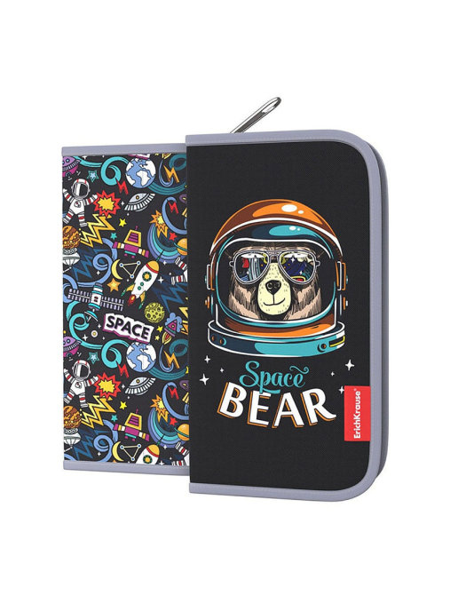 

Пенал-книжка ErichKrause 110x205x25мм Space Bear без наполнения