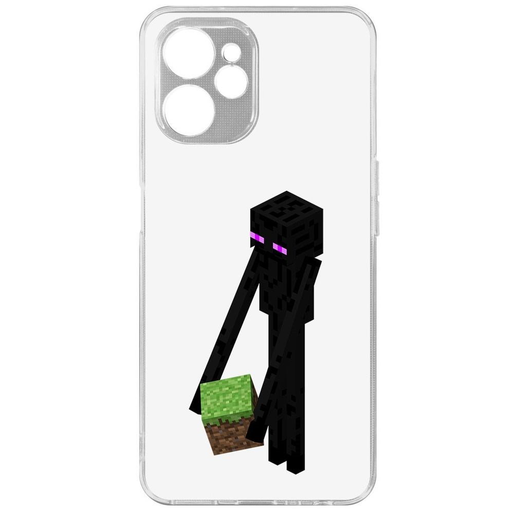 

Чехол Minecraft-Эндермен для Realme 10 5G, Прозрачный