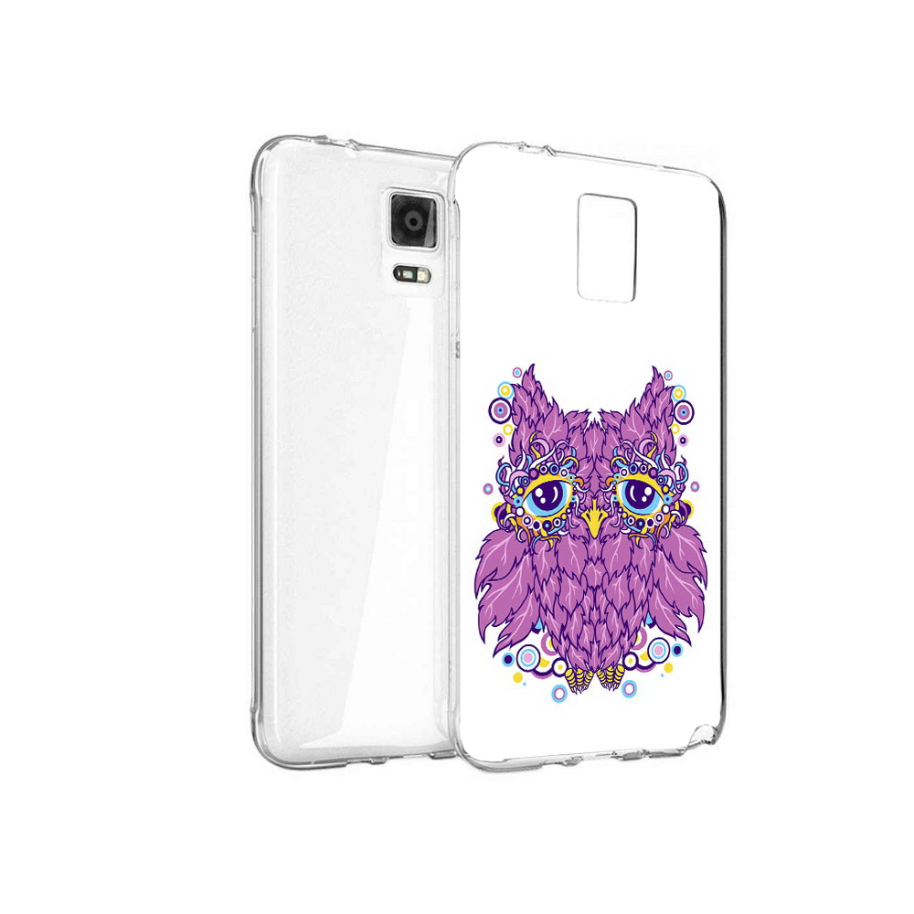 

Чехол MyPads Tocco для Samsung Galaxy Note 4 Розовая сова, Прозрачный, Tocco
