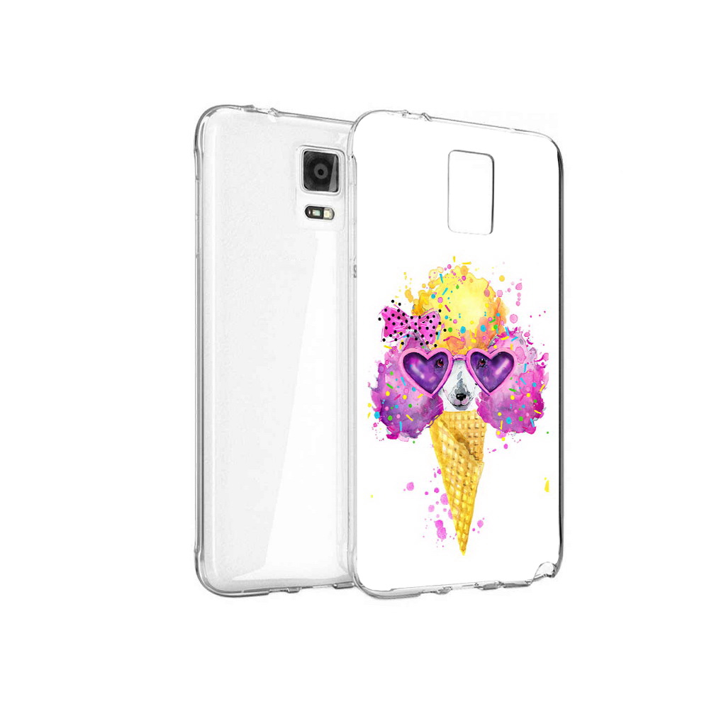 

Чехол MyPads Tocco для Samsung Galaxy Note 4 Рожок, Прозрачный, Tocco