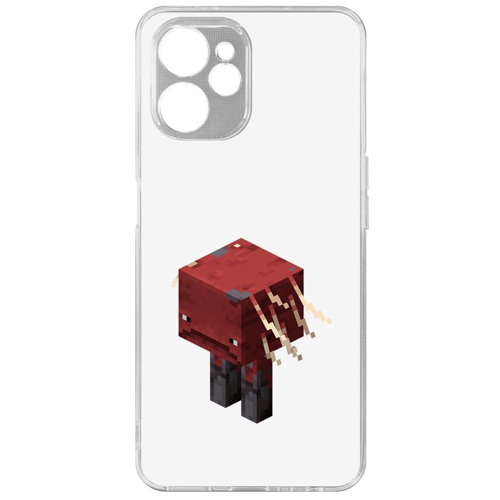 

Чехол Minecraft-Страйдер для Realme 10 5G, Прозрачный