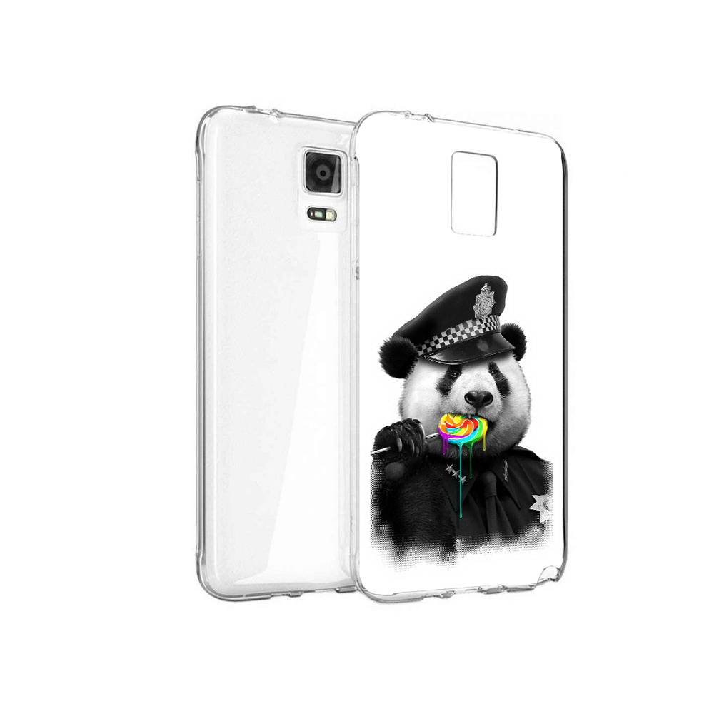 

Чехол MyPads Tocco для Samsung Galaxy Note 4 Панда полиция, Прозрачный, Tocco