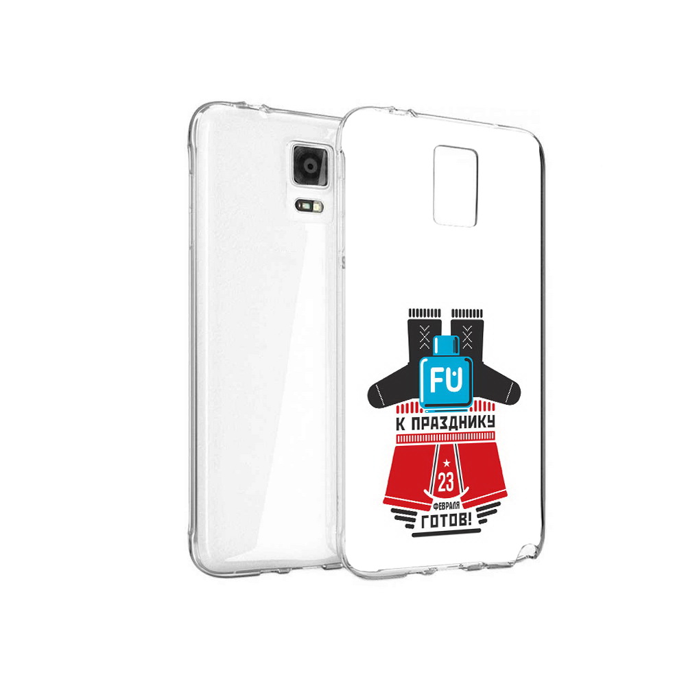 

Чехол MyPads Tocco для Samsung Galaxy Note 4 23 февраля подарки к празднику, Прозрачный, Tocco