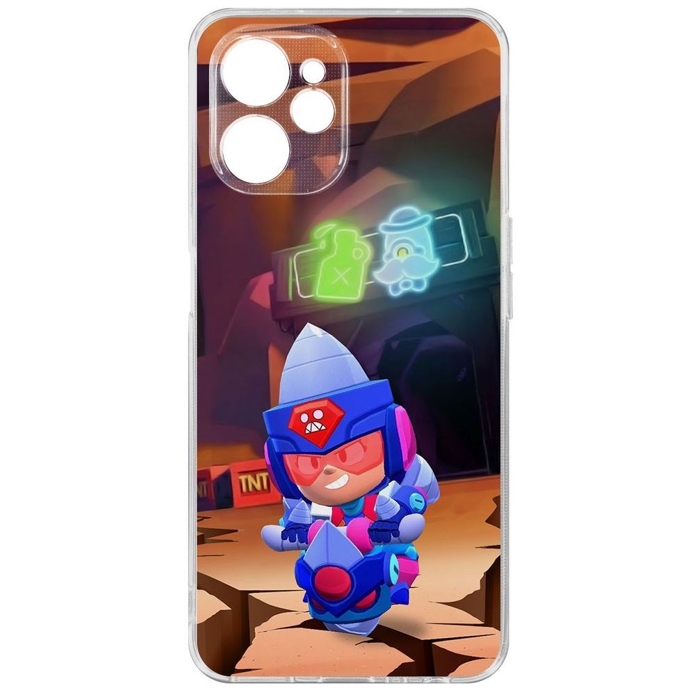 

Чехол Brawl Stars-Ультрабурильщица Джеки для Realme 9i 5G, Прозрачный