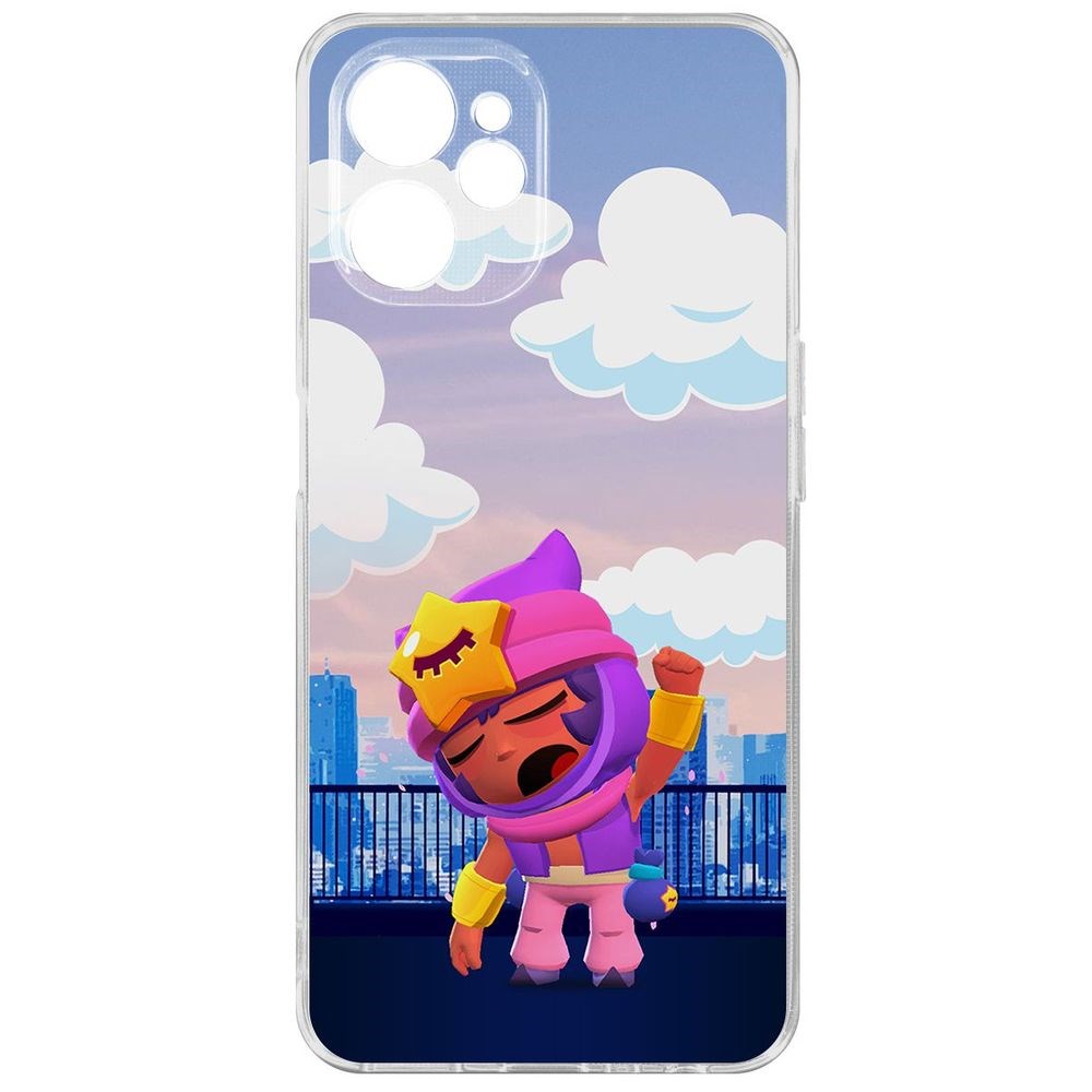 

Чехол Brawl Stars-Сэнди для Realme 9i 5G, Прозрачный