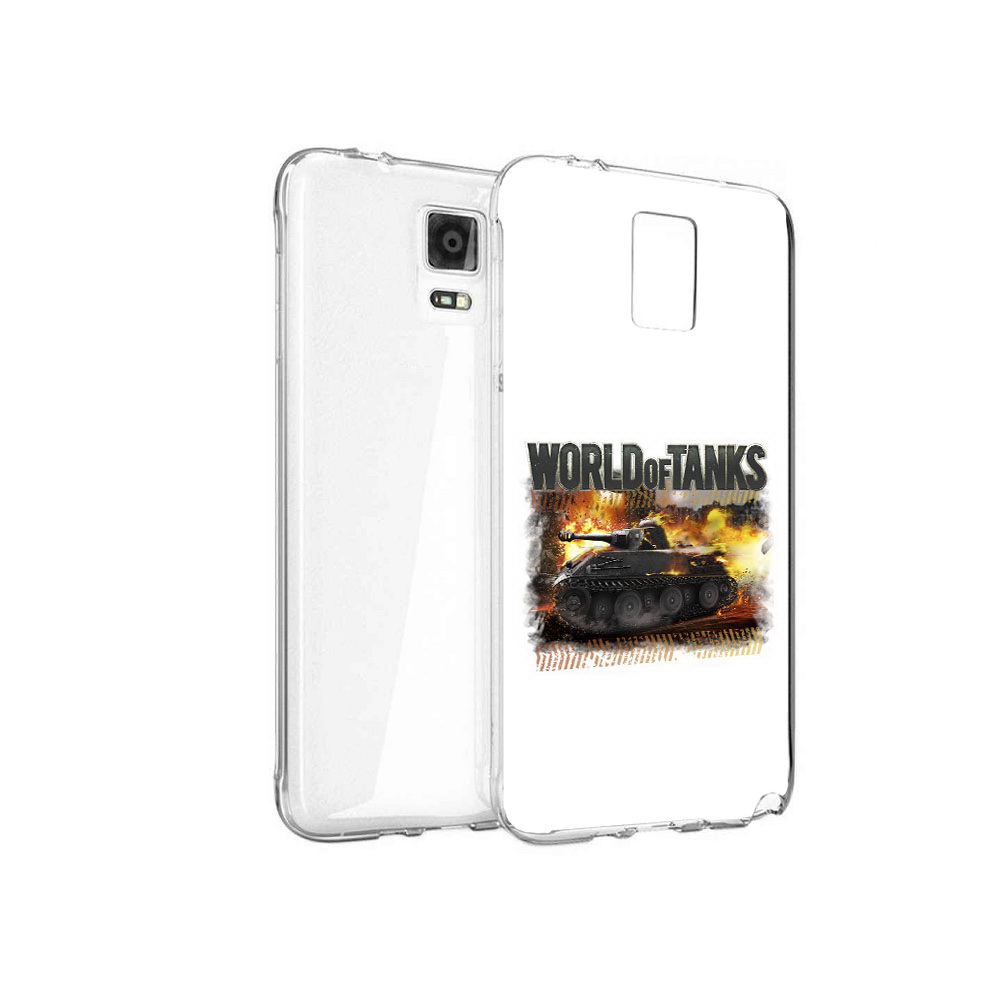 

Чехол MyPads Tocco для Samsung Galaxy Note 4 Мир танков-2, Прозрачный, Tocco