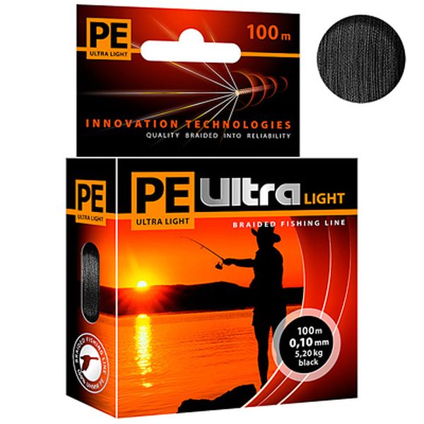 

Плетеный шнур для рыбалки PE ULTRA LIGHT Black 0,04mm 135m (Black / 2 / черный / 2 / 0.1, PE Ultra Light