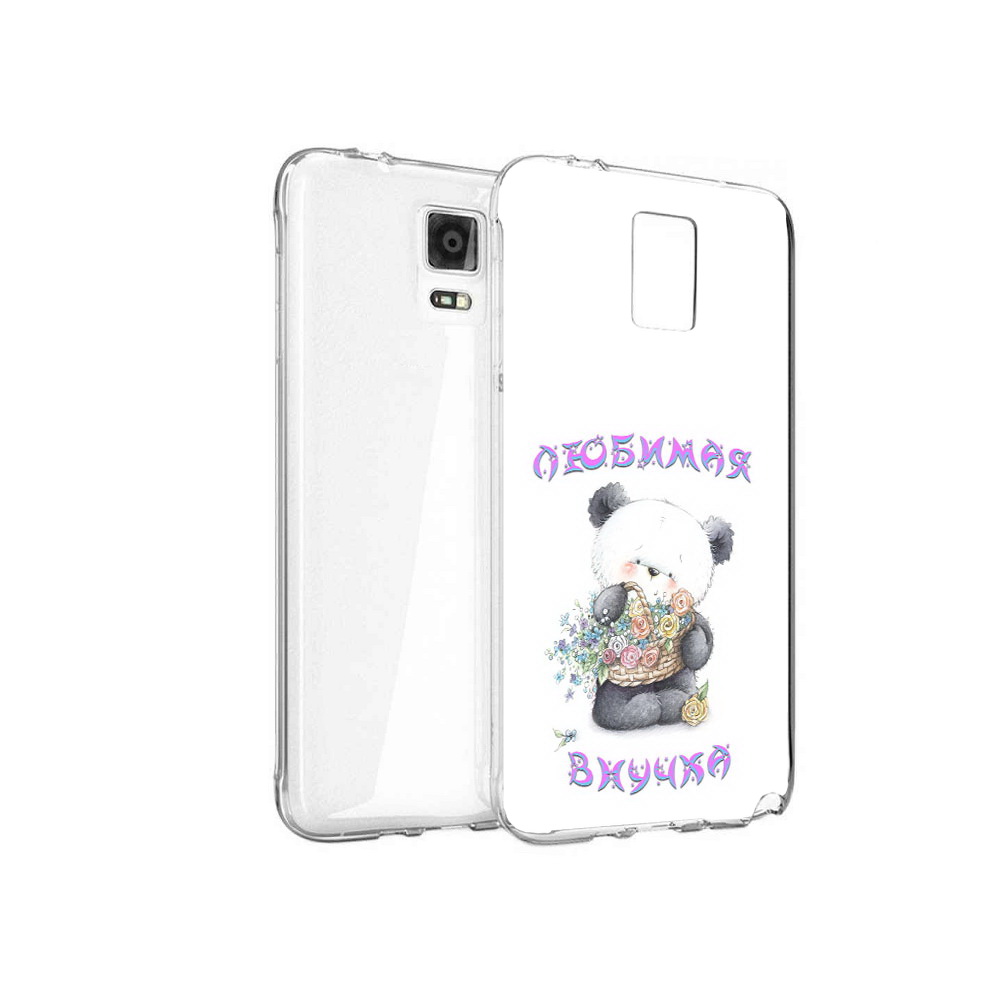 

Чехол MyPads Tocco для Samsung Galaxy Note 4 Любимая внучка, Прозрачный, Tocco