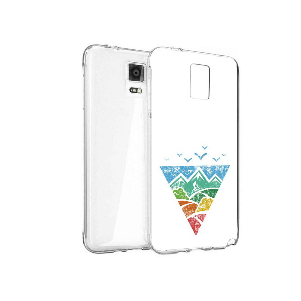 Чехол MyPads Tocco для Samsung Galaxy Note 4 Лес земля море чайки