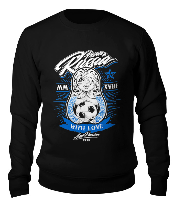 

Свитшот унисекс Printio Футбол черный M, Футбол