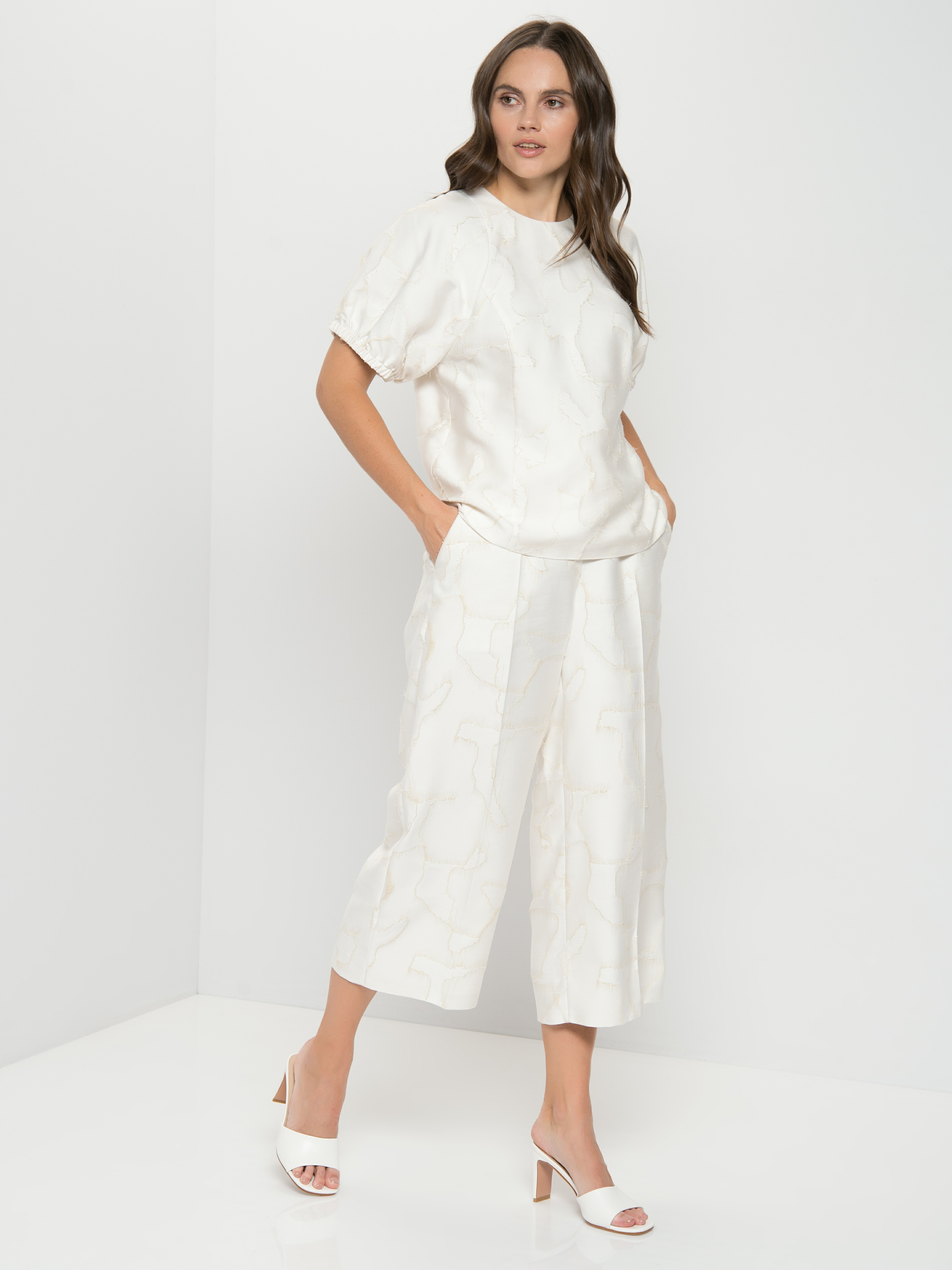 

Блуза женская TAIFUN by GERRY WEBER 160026-11102-9702 белая 36, 160026-11102-9702