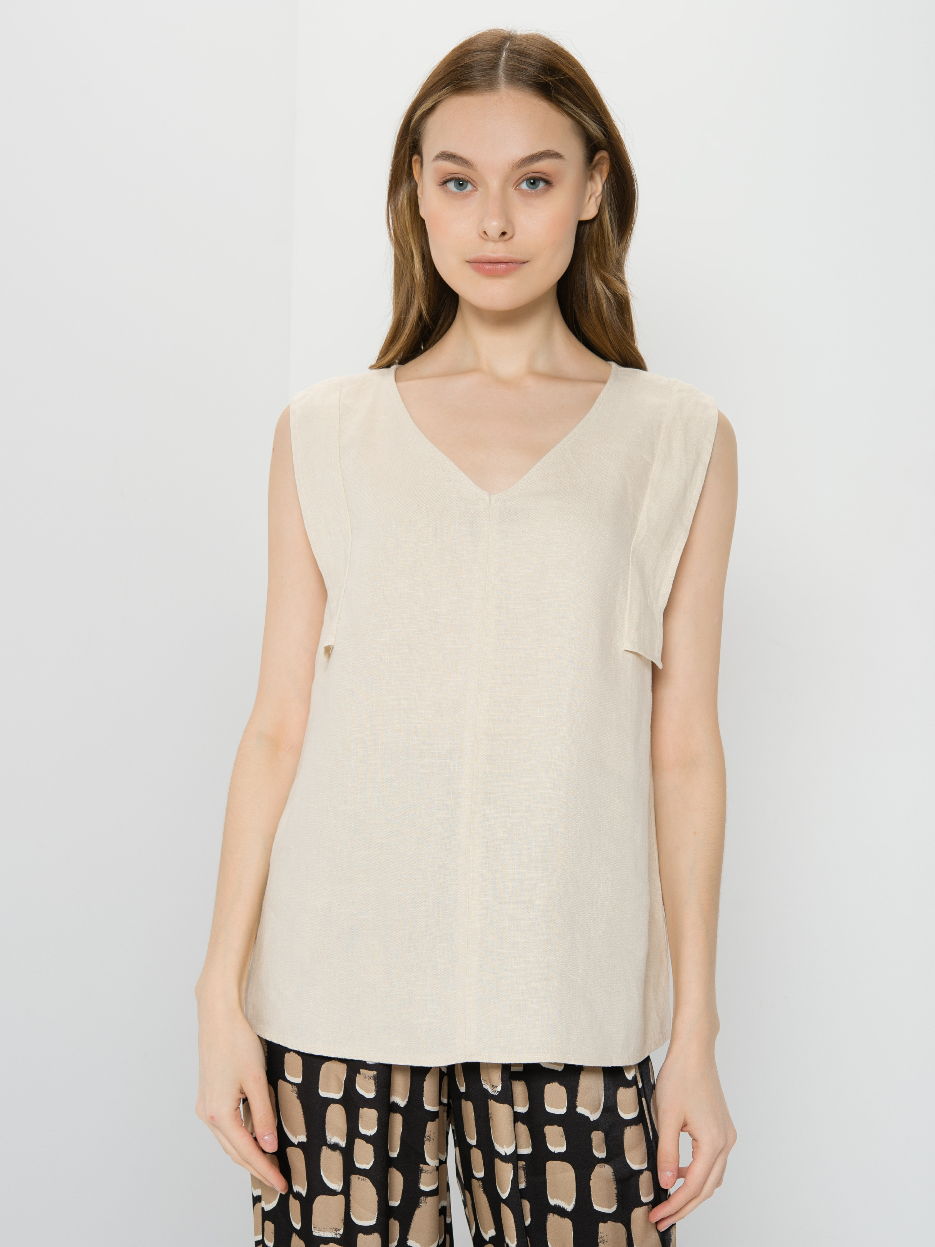 

Блуза женская TAIFUN by GERRY WEBER 160024-11256-9350 бежевая 42, 160024-11256-9350
