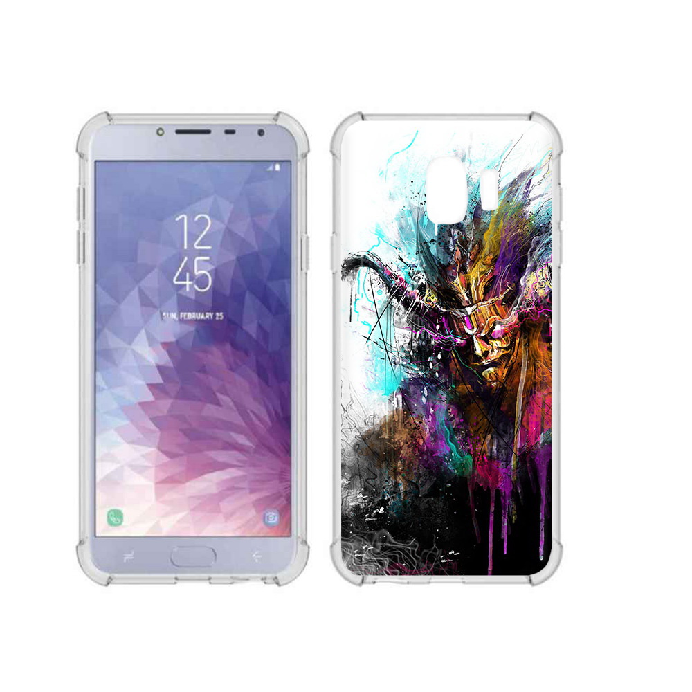 

Чехол MyPads Tocco для Samsung Galaxy J4 (2018) яркий дьявол, Прозрачный, Tocco