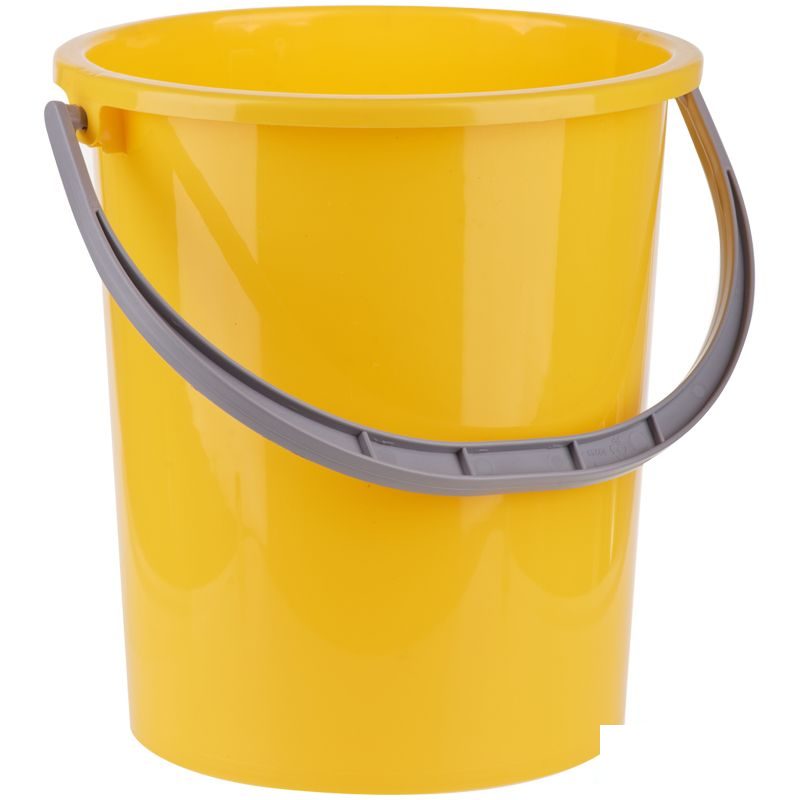 Ведро 9л OfficeClean, пластиковое, мерная шкала, желтое (299879), 10шт.