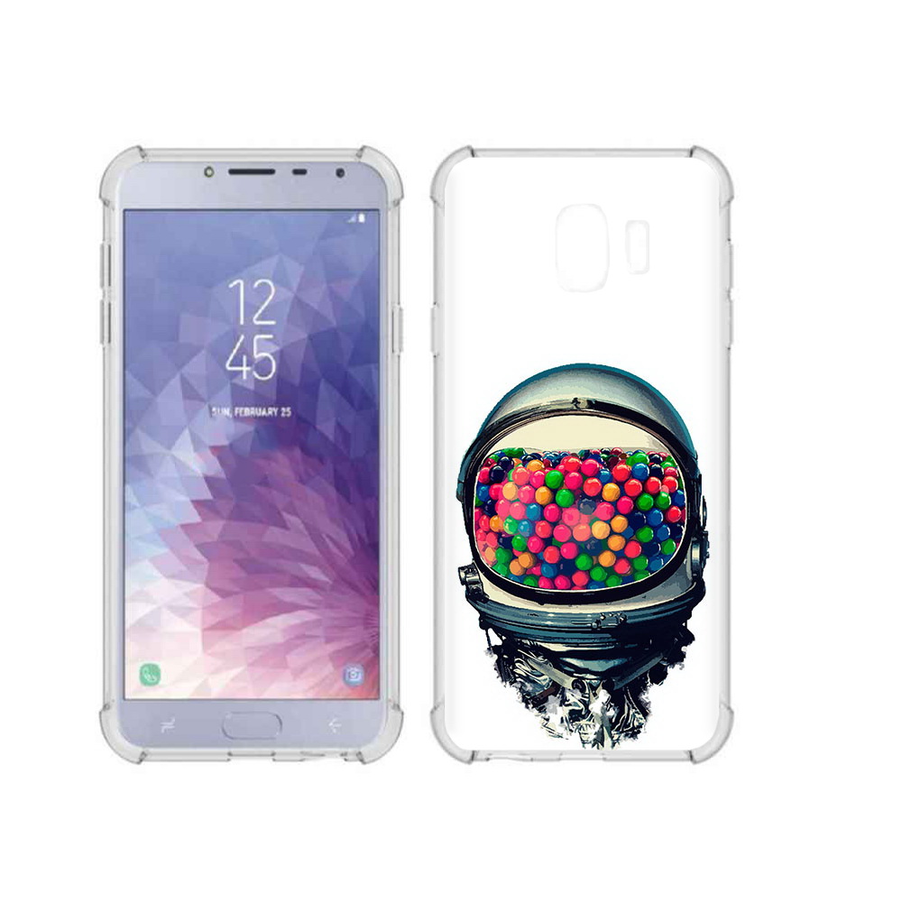 

Чехол MyPads Tocco для Samsung Galaxy J4 (2018) шлем космонавта, Прозрачный, Tocco
