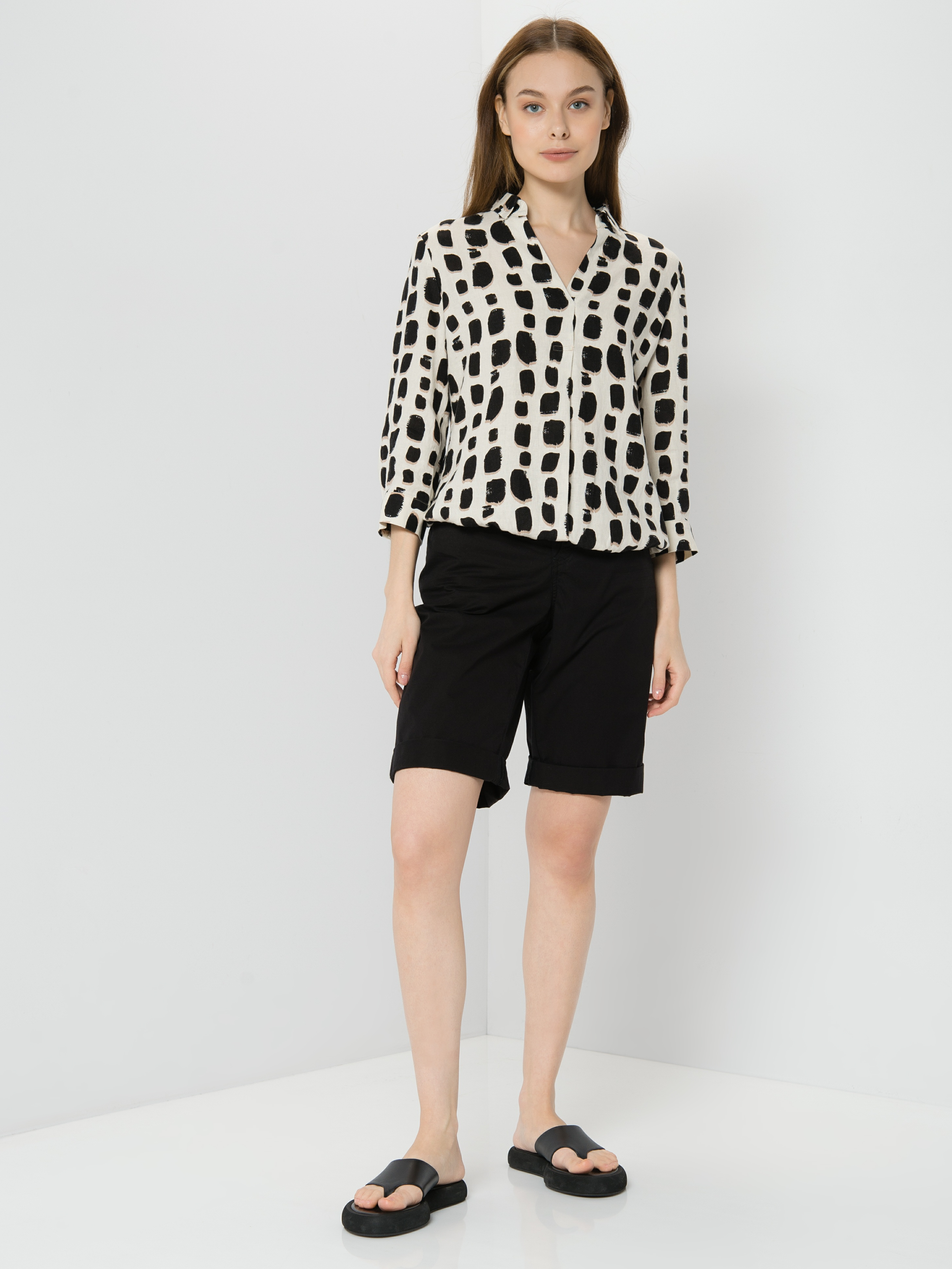 

Блуза женская TAIFUN by GERRY WEBER 160022-11257-9352 бежевая 48, 160022-11257-9352