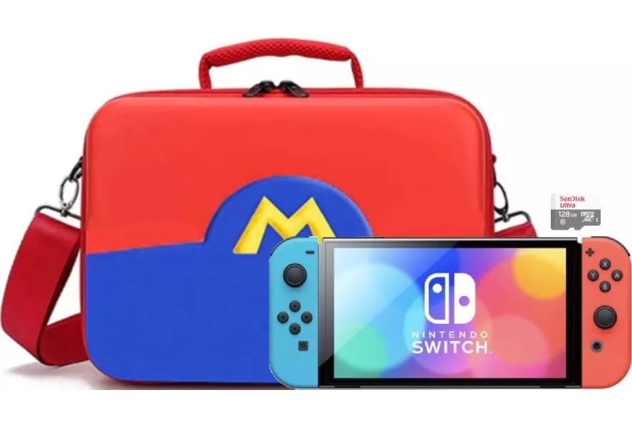

Игровая приставка Nintendo Switch OLED 64GB (Азия AZ), Красный;синий