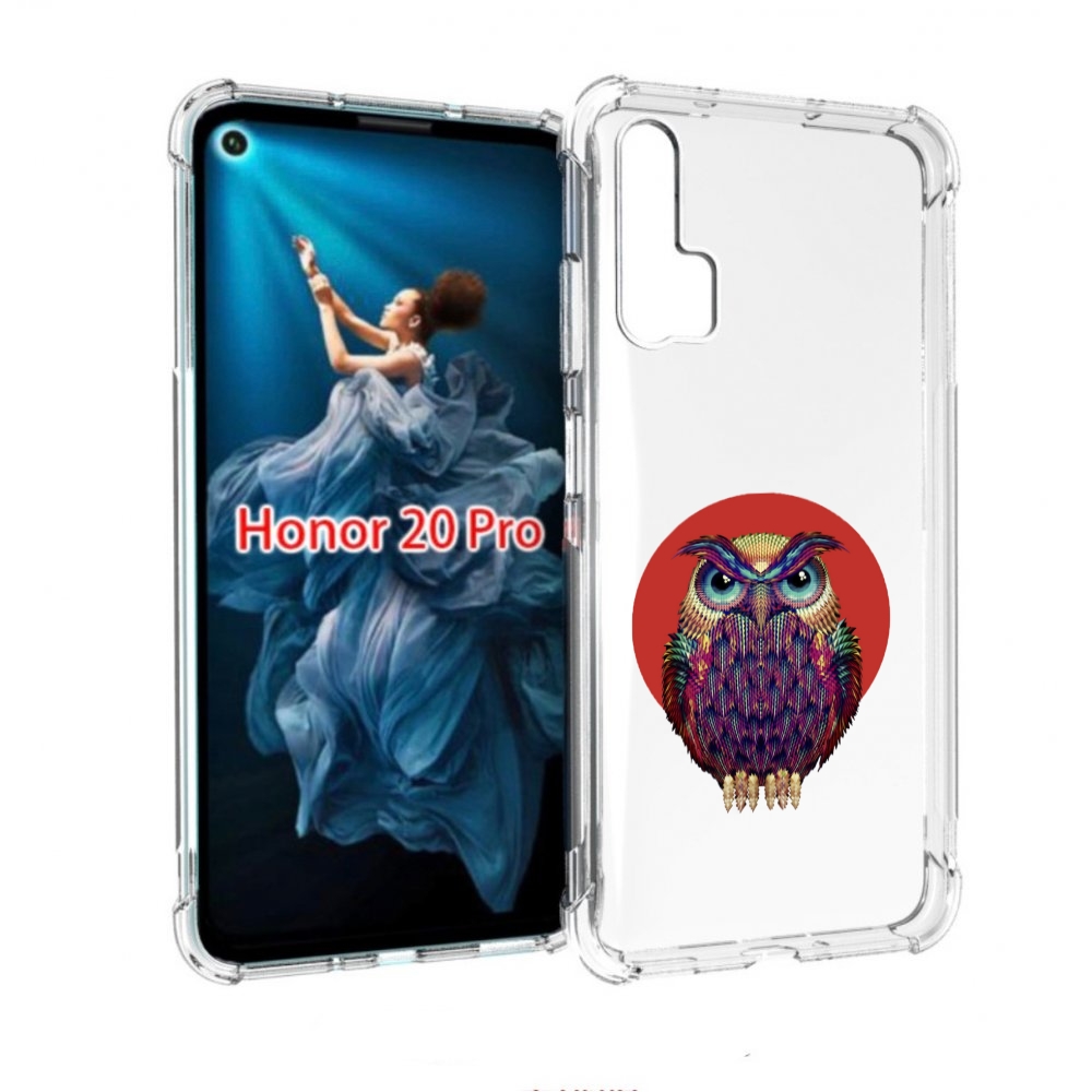 

Чехол бампер MyPads Сова 3 для Honor 20 Pro противоударный, Прозрачный, Tocco