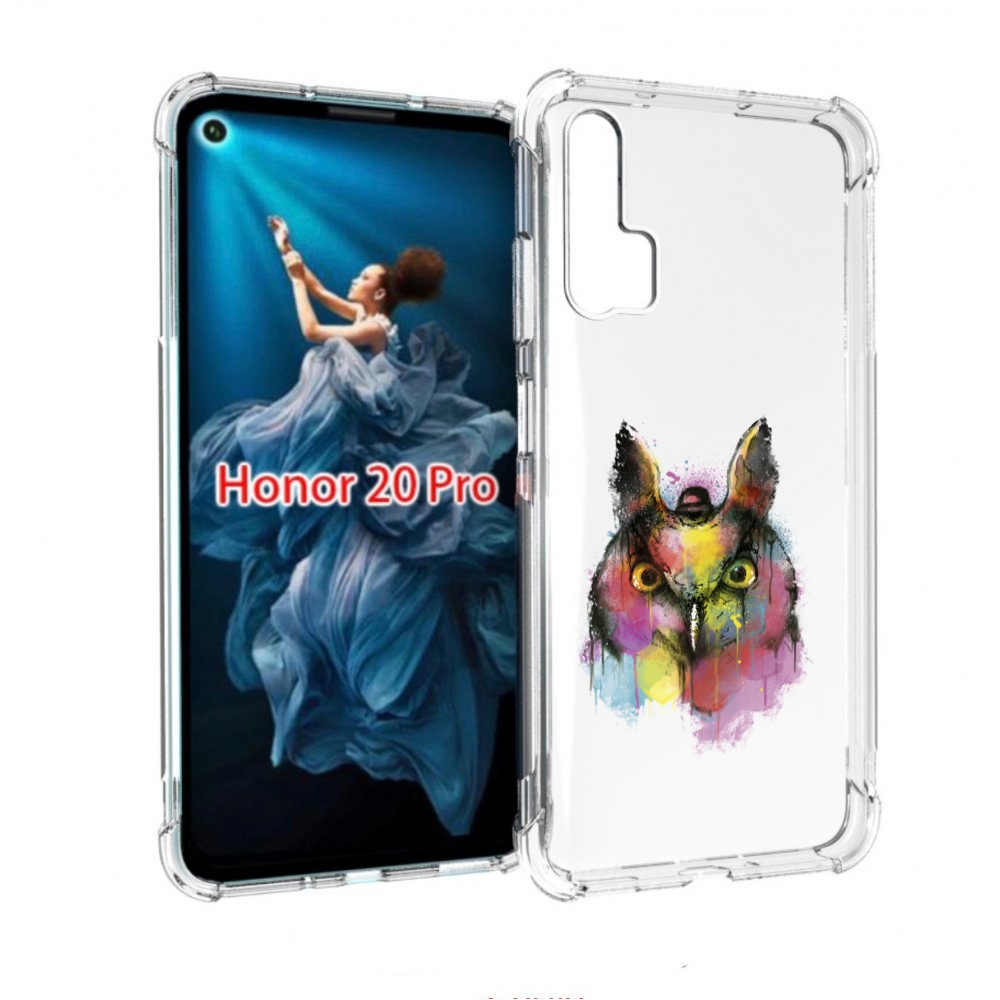 

Чехол бампер MyPads Сова 2 для Honor 20 Pro противоударный, Прозрачный, Tocco