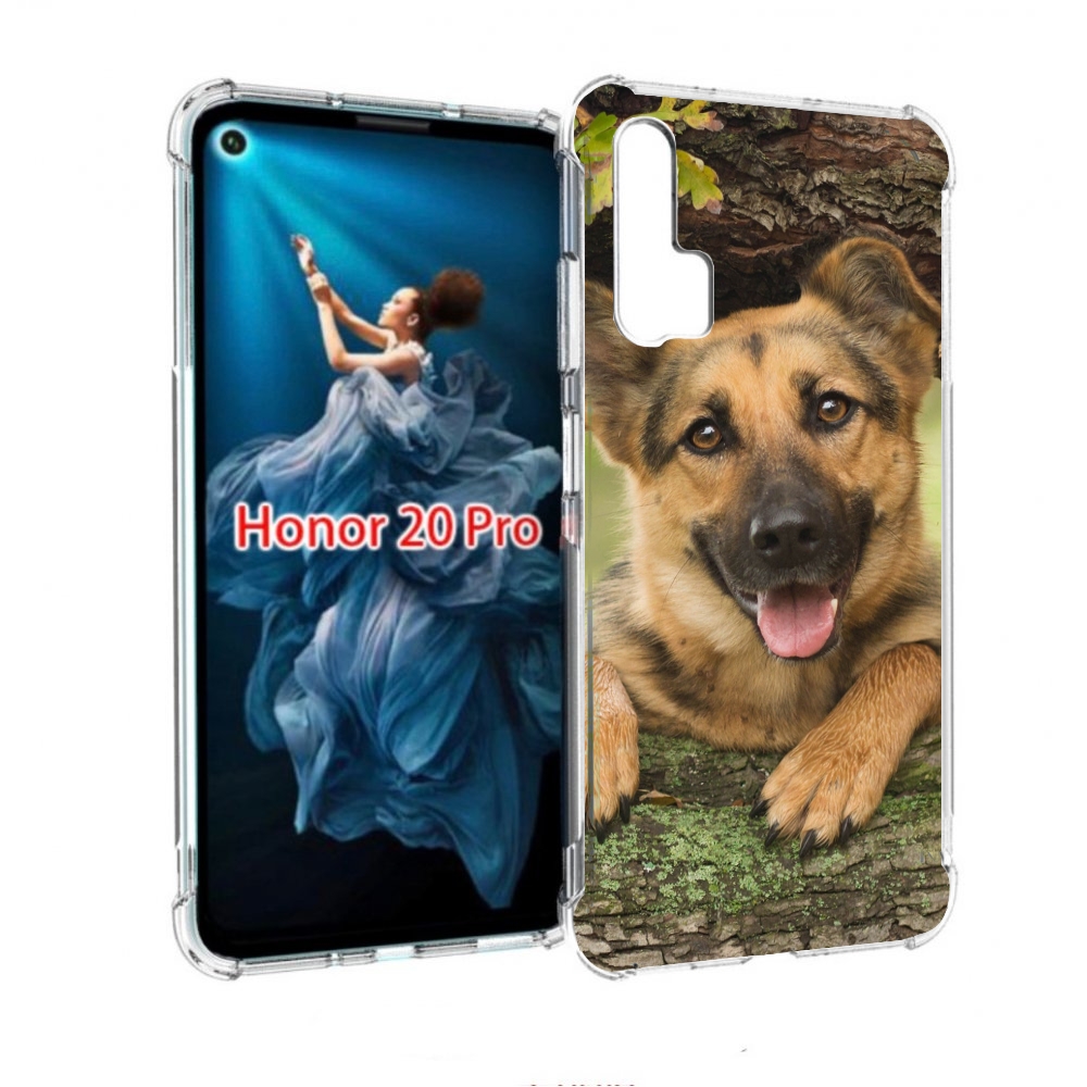 

Чехол бампер MyPads Собака-на-дереве для Honor 20 Pro противоуда, Прозрачный, Tocco