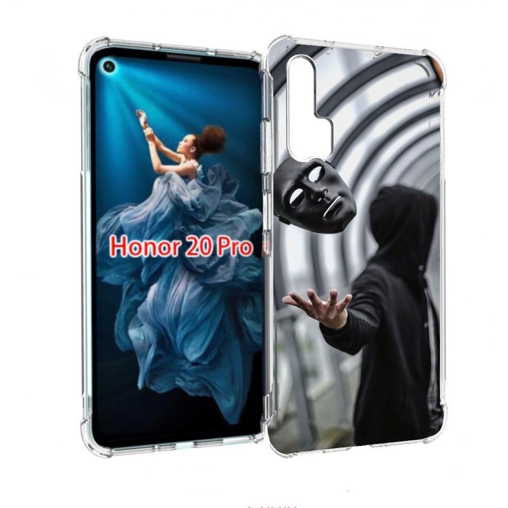 

Чехол бампер MyPads Сними-маску для Honor 20 Pro противоударный, Прозрачный, Tocco