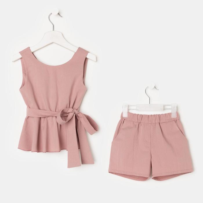 

Комплект для девочки (майка и шорты) KAFTAN, р.30 (98-104), розовый, 6973115