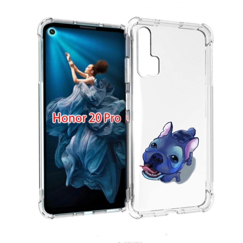 

Чехол бампер MyPads Синий Пес для Honor 20 Pro противоударный, Прозрачный, Tocco