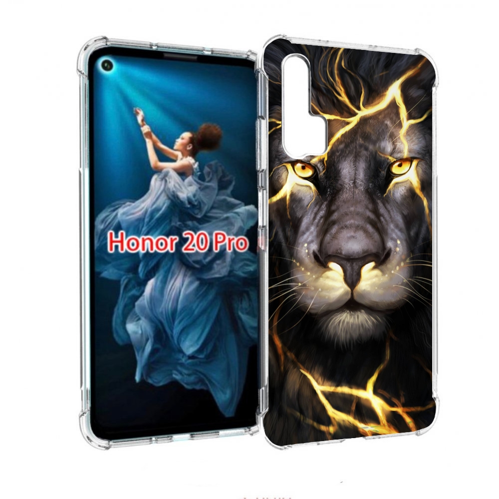 

Чехол бампер MyPads Светящийся-лев мужской для Honor 20 Pro прот, Прозрачный, Tocco