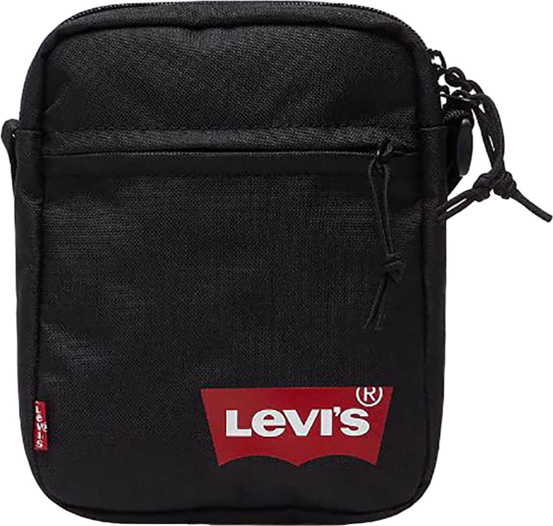 Сумка мужская Levi's Men Mini Crossbody Solid Red Batwing Bag черная