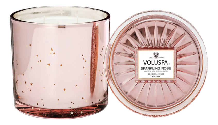 фото Ароматическая свеча voluspa sparkling rose (игристое розе) 1020г